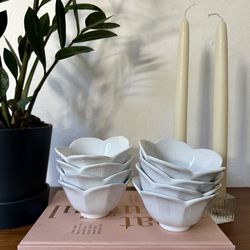Porcelain Flower Bowls