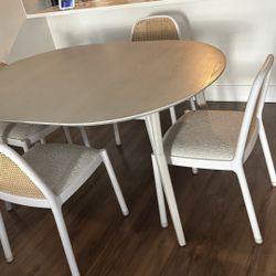 Crate And Barrel Dining Table 4 Chairs 