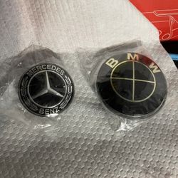 Mercedes Emblem,, Bmw Emblem, New