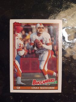Topps Vinny Testaverde Buccaneers QB Football Card