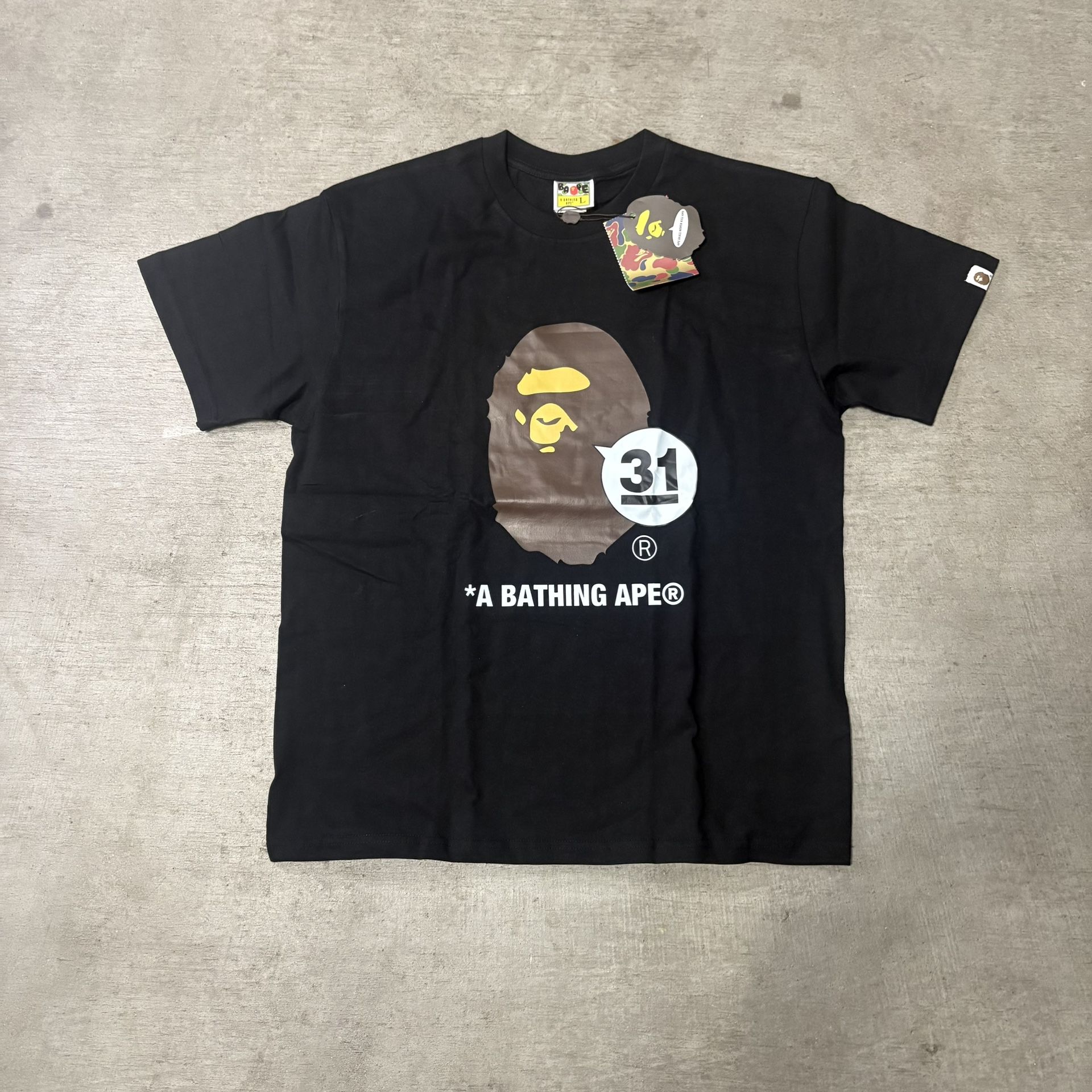 Large Black Bape Shirt With Tags And Bag 