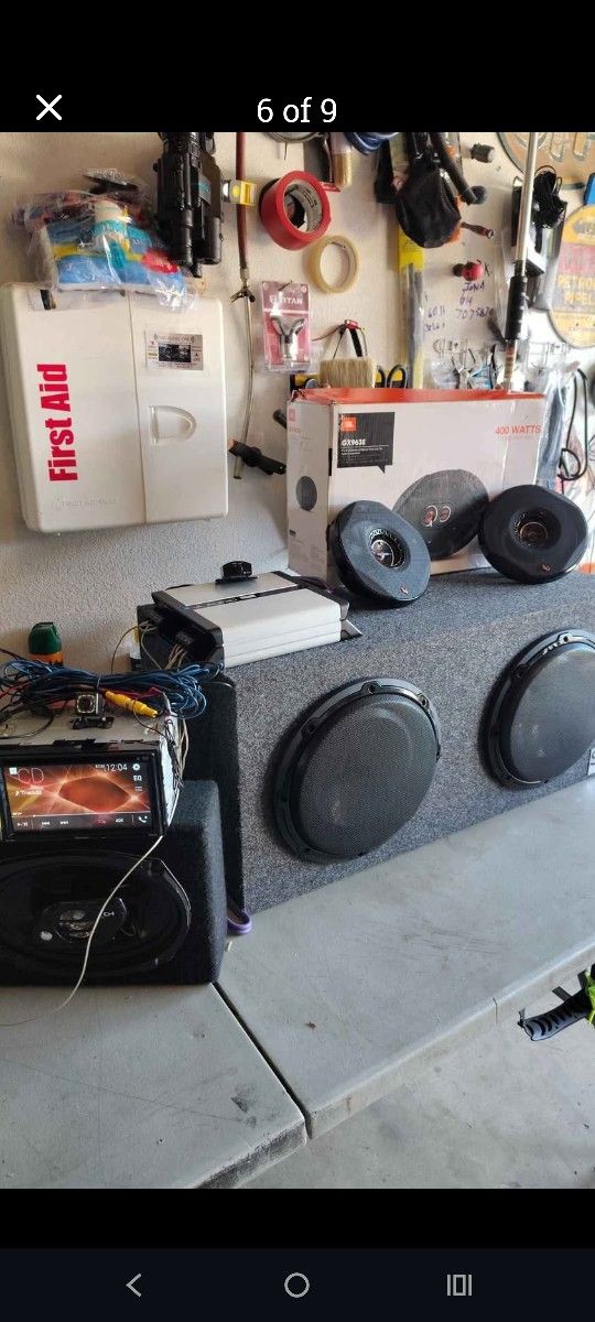 Full Audio System JL Subs JL Amp Kappa 6.5 2way JBL 6x93way Pioneer Double Din With Backup Camera Included