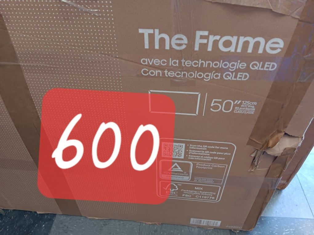 SAMSUNG 50"INCH QLED 4K THE FRAME TV LS03F 