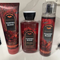 Bath and Body Works 3pc Set Vampire Blood 