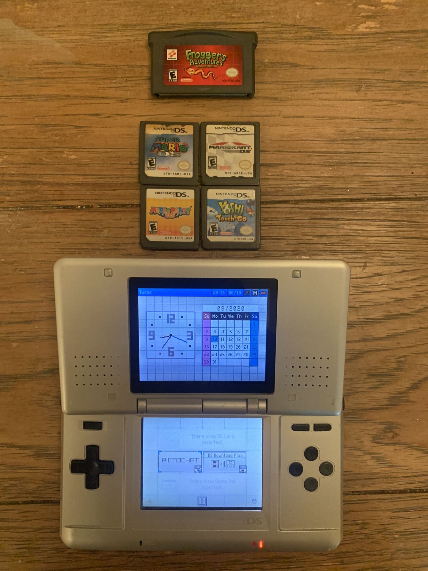 Nintendo ds with gameboy game and ds games