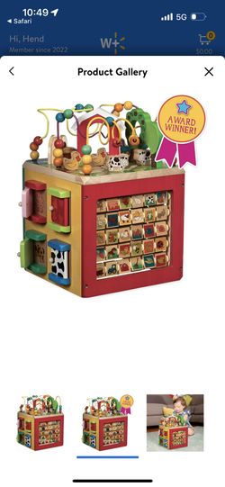 Lavinya Wooden Activity Cube – Discover Farm Animals Activity Center for Kids 1 year +, Standard