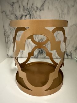 Gold Metal Decorative Candle Holder