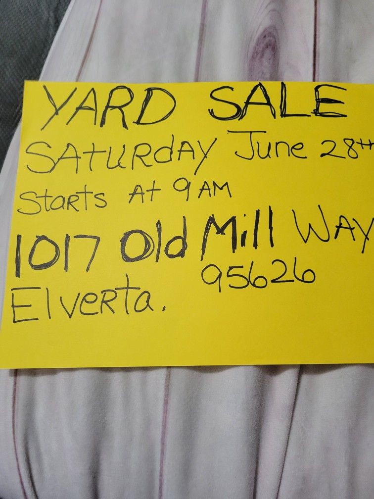 Yard Sale
