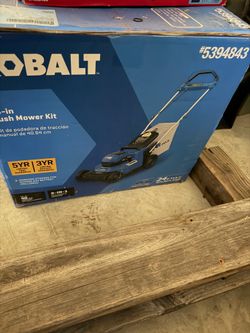 Brand new in box kobalt  mower