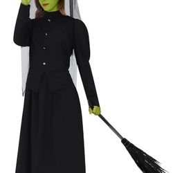 Women Witch Costume Wicked Black Dress - XL