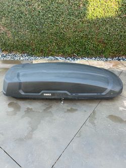 Thule Force XT XL Roof Cargo Box + Thule WingBar Crossbars Setup (with Keys)