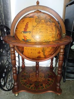 Globe bar cart