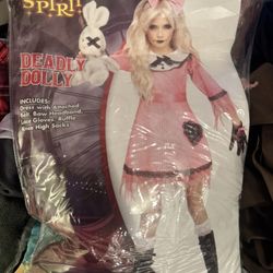 girls Scary Doll Costume