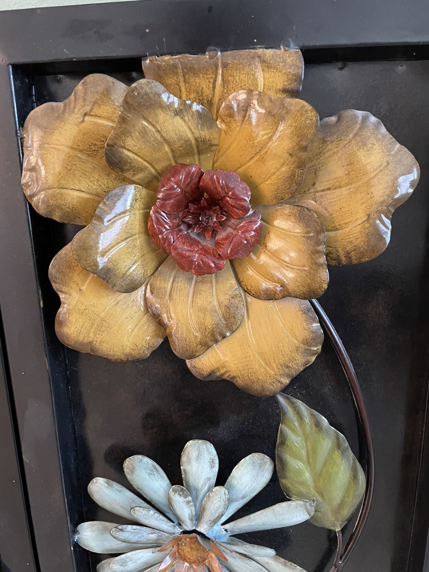 Set Of 3 Floral Wall Panels