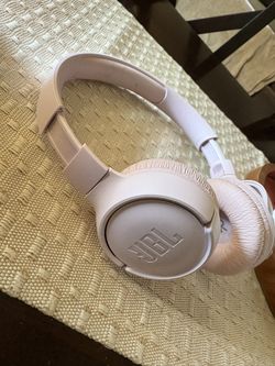 Pink JBL headphones 