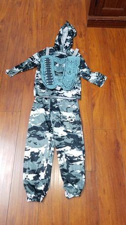 Kids army Halloween costume size small