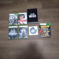 Xbox 360 Game Lot 6 Games Plus Alan Wake Collectors Set Untested
