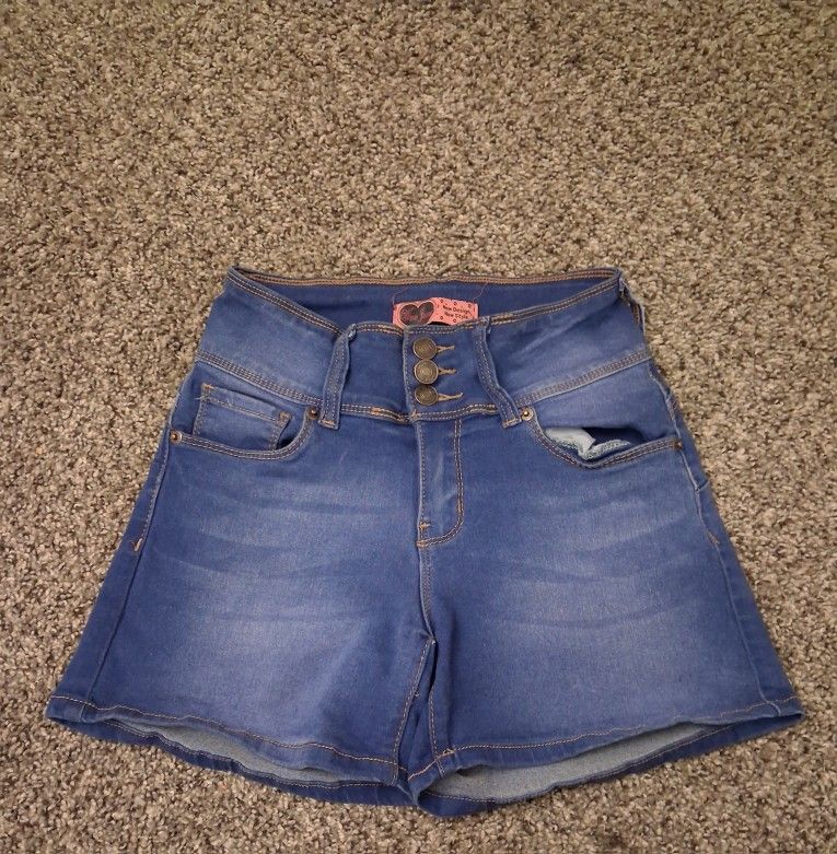 Blue Denim Shorts