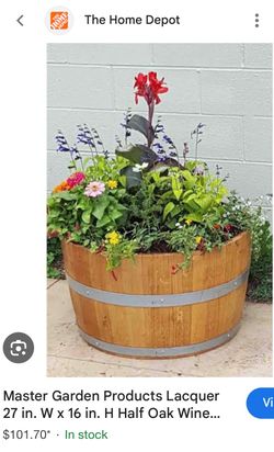 Wine barrel Planters