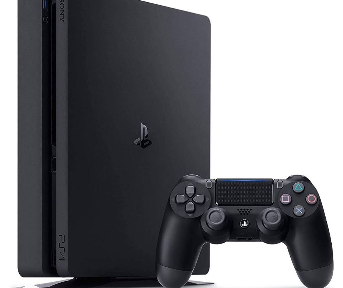  Play-Station 4 PS4 1TB Slim Edition Jet Black With 1 Wireless Controller