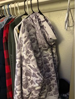 BAPE Camo Fake Print Relaxed Fit Shark Full Zip Hoodie