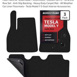 Tesla Heavy Duty Floormats model Y 2020-2024