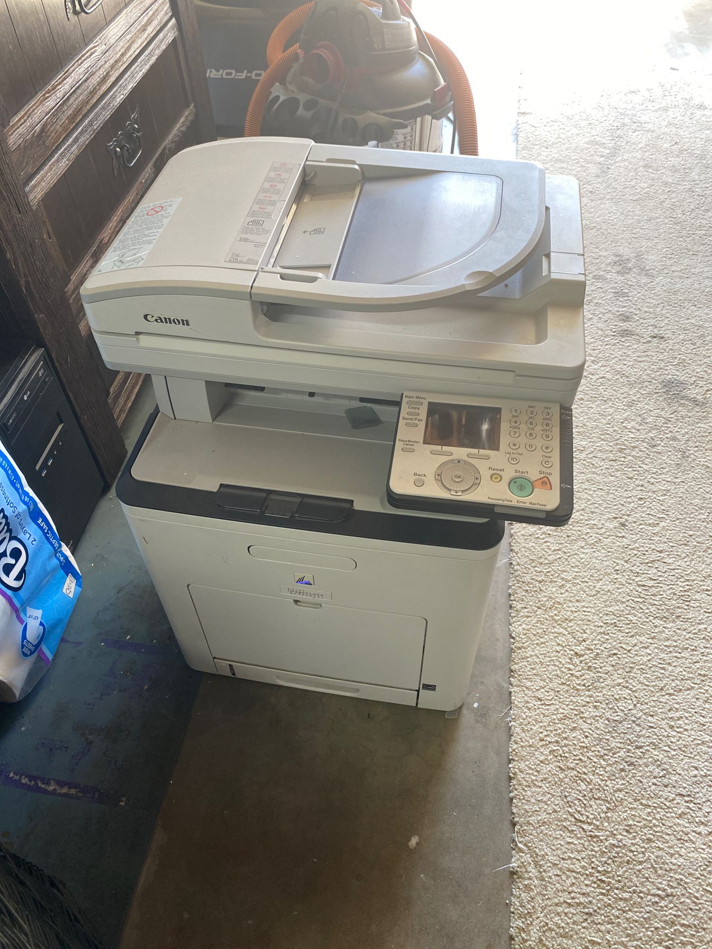 Canon color multifunction printer copier fax
