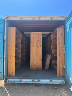 20’ Shipping Container – Custom Shelving & Electrical – Ridgecrest