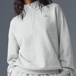 Grey Alo Quarter zip Men  Size M