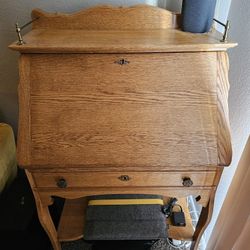 Vintage Wooden Secretary Desk