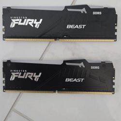 Kingston FURY Beast RGB 32GB (2x16GB) 6000MT/s CL36 DDR5 Desktop Memory