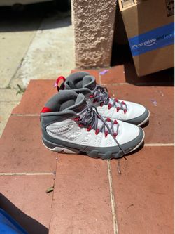 Jordan 9 Retro Fire Red Grey size 11 Men