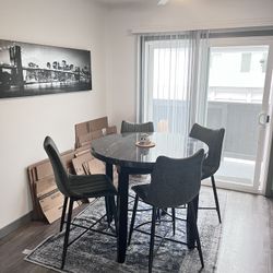 Granite High Chair Dinner Table 