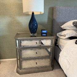 Vintage Style Mirrored Nightstands