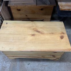 2 Unfinished Handmade Chests 