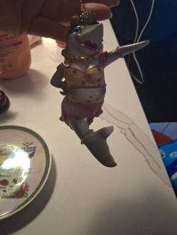 Mermaid Christmas Ornament – Glittery Hand-Painted Holiday Decoration
Unique whimsical mermaid Christmas ornament with lots of glitter and detailed pa