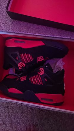 Red thunder Jordan 4s