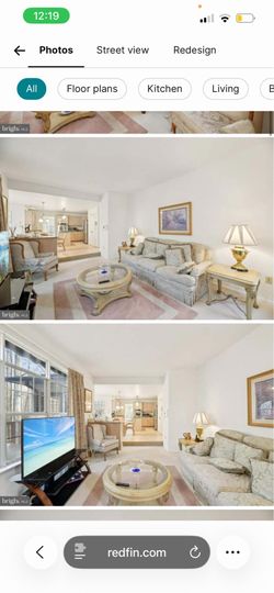 Sofa, end table and rug