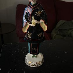 Vintage Japanese Kutani Porcelain Figurine 