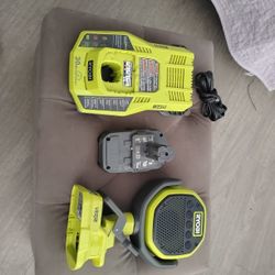 Ryobi Speaker+ Batt And Charger 