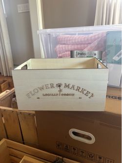 Wooden box storage