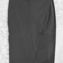 women's new dark gray stretch skirt, Size 46 , 10/12 USA 