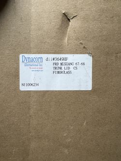 1967 Mustang Trunk Deck Lid