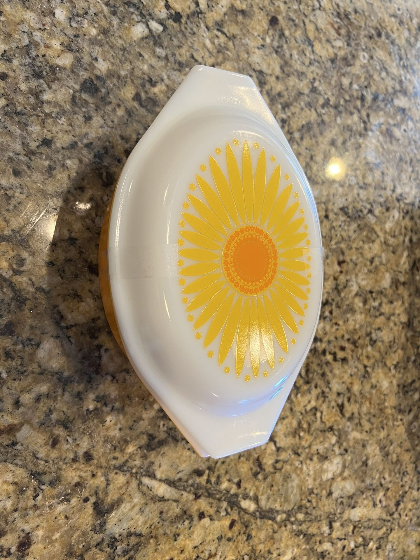 Vintage Pyrex Sunflower Orange Daisy Set