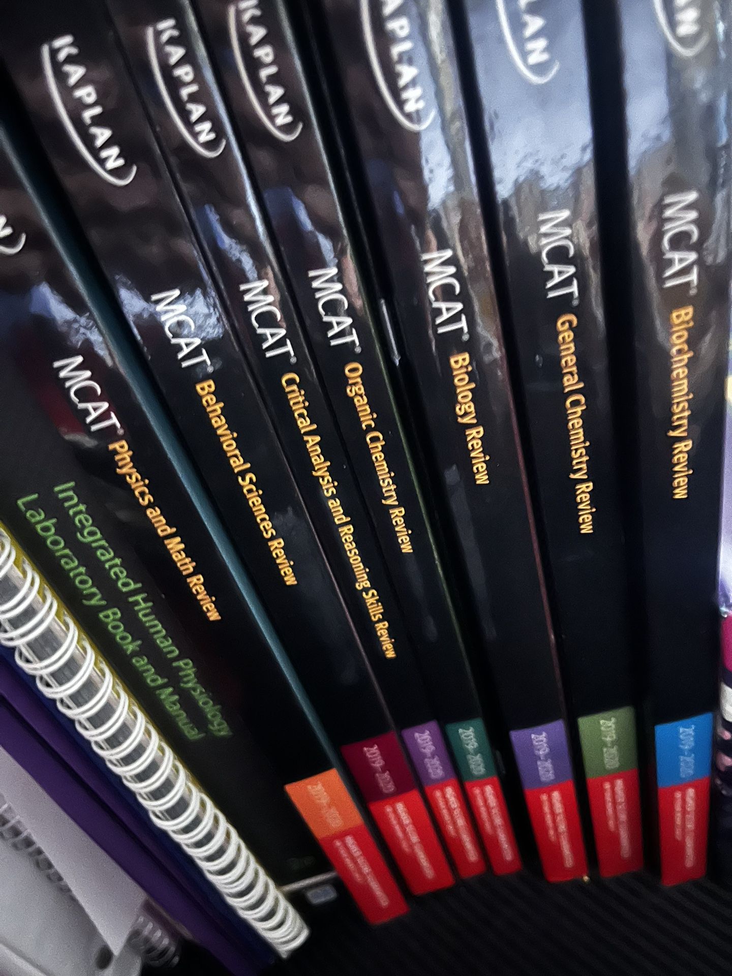 2019-2020 Kaplan MCAT Books