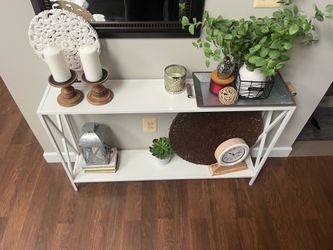 White Console Table