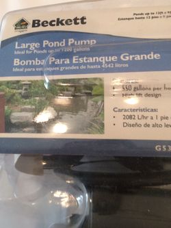 Beckett large pump(New)PA