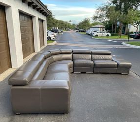 🛋️ Sofa/Couch Sectional - Nicoletticalia - Leather - Delivery Available 🚛