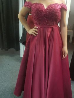 Burgandy dress