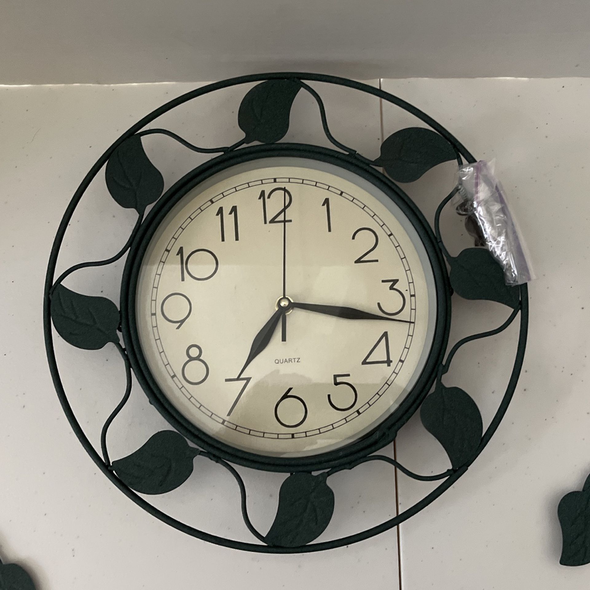 Wall Clock With Candle Holders
